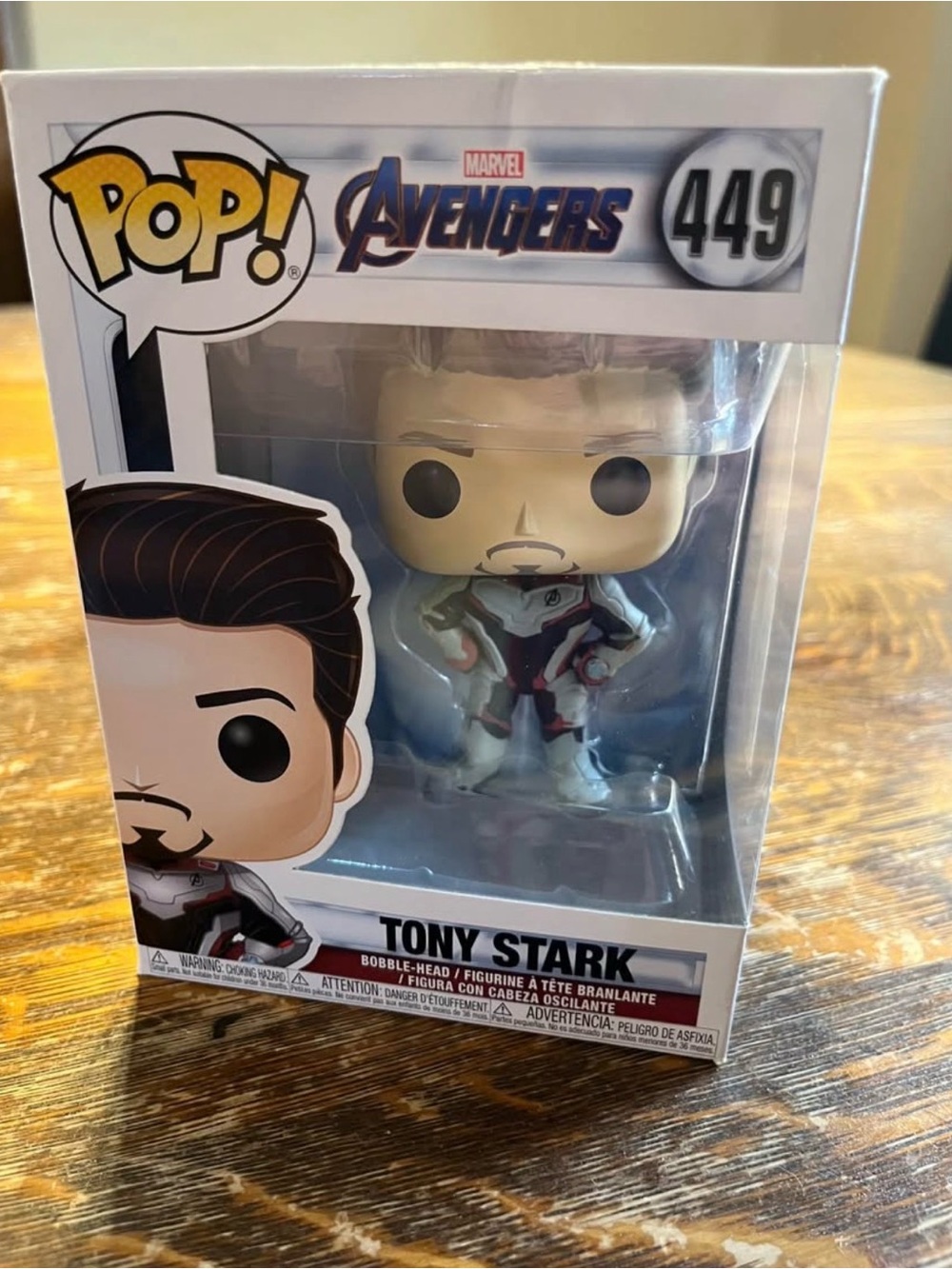 Funko Tony Stark Pop! Figure - White, Red & Black Suit